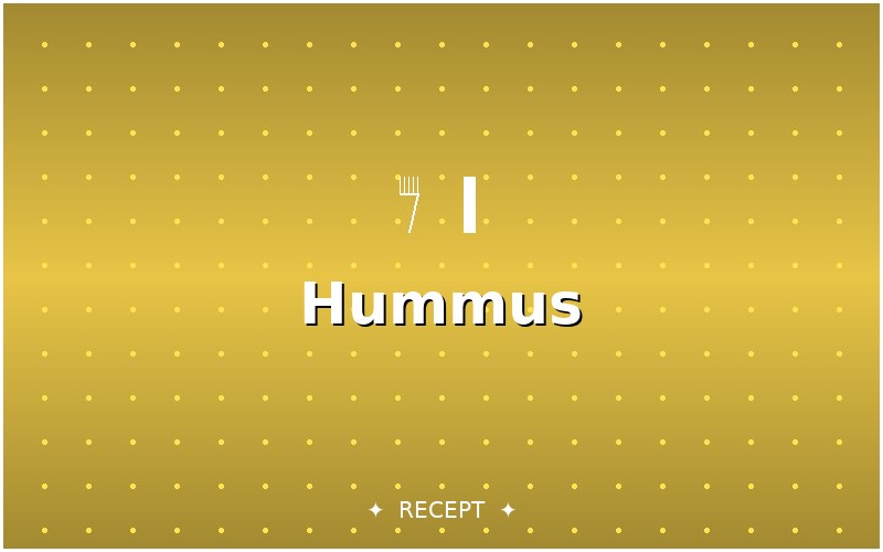 Cizrnová pomazánka – Hummus