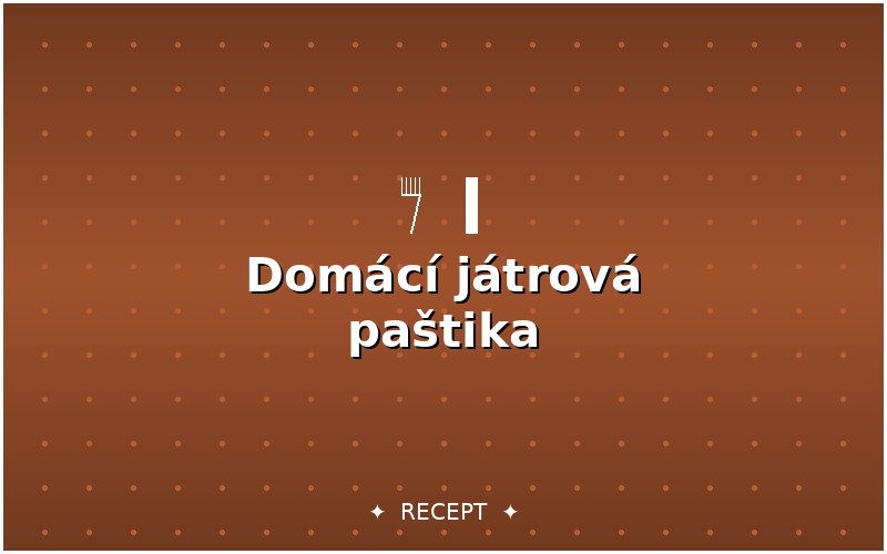 Domácí játrová paštika