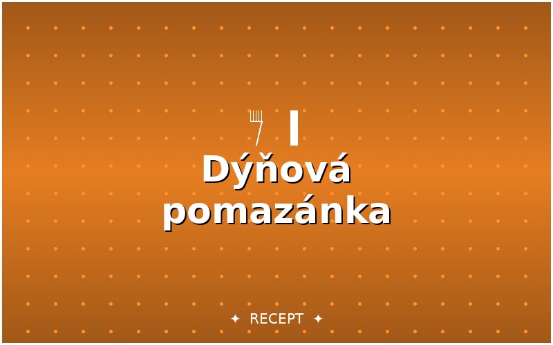Dýňová pomazánka