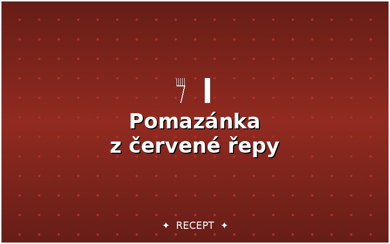 Pomazánka z červené řepy